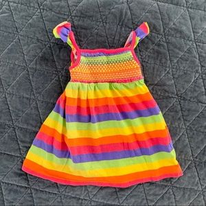 Rainbow Striped Dress